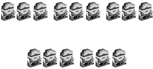 Hlxnyami 9Pz 12mm Etichettatrice Etichettatrice Etichettatrice Nero su Etichettatrice per Stampante /