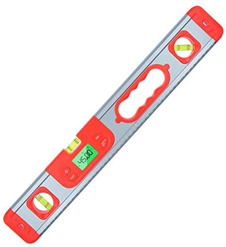 HOMSFOU Goniometro Di Portatile Display Digitale Livella Bolla Integrata e Strumento Di Misurazione Adatto Per Lavori Di Precisione