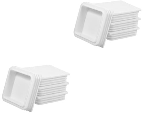 Veemoon 8pcs Fence Post Cover Protector White Material for Guardrail and Fence Post Caps