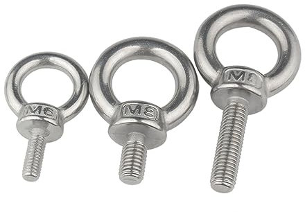 FBANULPEX Ringschrauben aus Edelstahl Ringmuttern aus Edelstahl(M4)