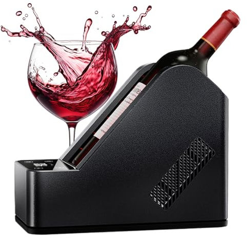 agreilduite Enfriador Vino eléctrico para Botellas 750 ml - Control Temperatura preciso (0-68 °F/0-20 °C), Enfriador Individual sin Hielo para Tinto, Blanco y champán. para Vino, champán y espumosos.
