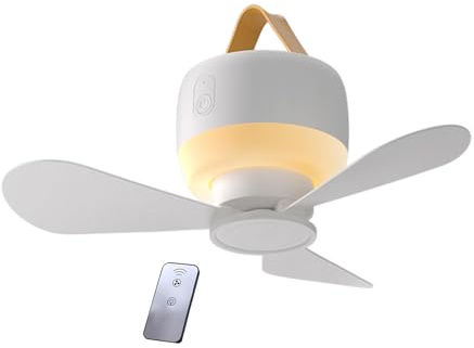 Hanging Ceiling Ventilator - USB Fan, Portable Airflow Tool | Quiet Multi-Speed Rotating System, Remote Operated Blades Kit, Efficient Breeze with Outdoor Setup