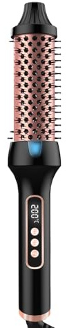 Senermter Brosse À Boucles Chaude - Brosse Thermique Chaude Boucleur De Cheveux - Températures Réglables Chauffage Rapide Styler Peigne, Brond Thermique Pour Domicile et Voyage