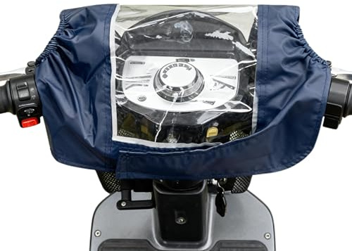 Grosion 1 PCS Control Panel Waterproof Cover,Mobility Scooter Control Cover,Scooter Waterproof Rain Cover,Adjustable Waterproof Mobility Scooter Rain Cover for When Riding Out in Bad Weather