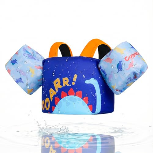 Gogokids simvinge simväst för spädbarn – bekvämt simhjälpmedel med armband för barn från 1–6 år, 11–30 kg, simträningsjacka med säkerhetsspänne och ärmar