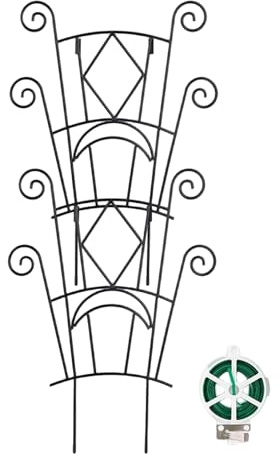 Enrejado y Soporte para Plantas de Interior - Tutores de Jardín para Plantas Trepadoras - Espaldera para Hiedra | para Balcón Interior Exterior Potos Monstera Hiedra Jardineros