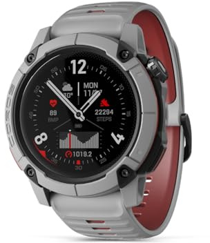 COROS Nomad Reloj Deportivo, Reloj GPS Resistente y Ligero, 22 Días de Duración de Batería, Diario de Aventuras, Mapas Precargados, Navegación Paso a Paso, Registro de Capturas (Ceniza)