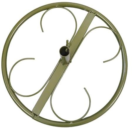 Base pour Support de Fleurs Socle Rond Fer pour Mariage Décoration Arrangement Florale Stable Adapté pour Fête Salle de Réception Évèneme, Vert