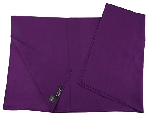 TigerTie Damen Nickituch Halstuch in lila einfarbig Uni - Tuchgröße 60 x 60 cm - 100% Baumwolle