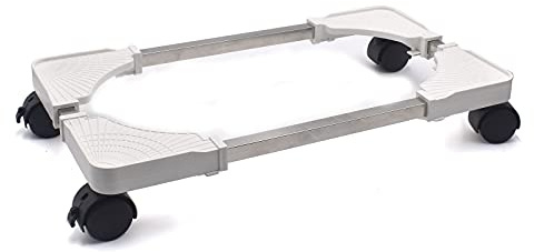 Adromy Support de processeur Mobile réglable pour Ordinateur Portable avec roulettes verrouillables Blanc