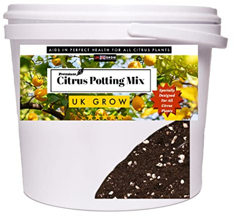 UK GROW Premium Bucket of Citrus Potting mix 1l 2l 3l 5l 10l 20l 25l citrus focus compost growth soil mix (20L)