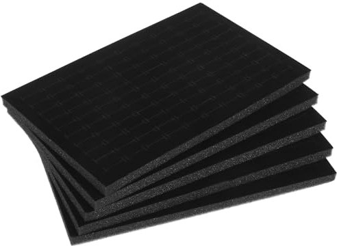 Cabilock Inserts Mousse Boîte À Bijoux 5 Pièces Organisateur Anneaux Boucles D'Oreilles Protection Tapis Pour Rangement Bijoux Tiroir Présentoir Compact