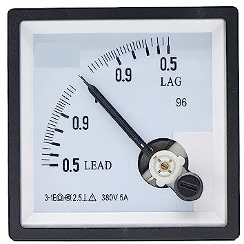 NALsa SQ-96-COS Type de pointeur Compteur de Facteur de Puissance analogique ca 380V/5A Compteur de Panneau compteurs de Facteur de Puissance électrique 96x96mm 1 pièces