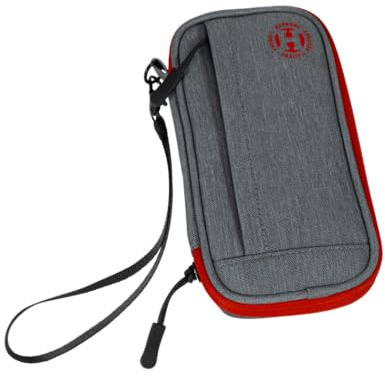 Harrows Darts Case | Smart Dart Case Darts Holder I Holds 3 or 6 Darts | Protective EVA Material with Fabric Finish | Professional Darts Accessories I Holds Darts Fully Assembled (3 Darts Grey)