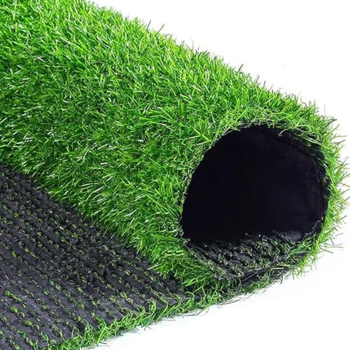 Kunstrasen für drinnen und draußen, mit Entwässerungslöchern, Kunstrasen, 2,5 cm Florhöhe, realistischer Kunstrasen für Garten, Hinterhof, Terrasse, Balkon (Size : 2x5m)