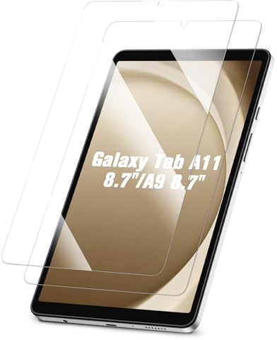 FINTIE Schutzfolie für Samsung Galaxy Tab A11 8,7 2025/Tab A9 8.7 Zoll | 2 Stück Klare HD Bildschirmschutzfolie, 9H Härte, Kratzfeste Displayschutzfolie, Screen Protector Folie