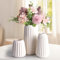 Otauoaea Lot de 3 Vase Decoratif, Vases Fleur Petit Vase Decoration Maison Vase Céramique de Style Nordique, Décoration Salon de Style Minimaliste bohémien Moderne pour Les Fleurs Fraîches et Séchées