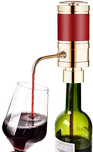 Decanter elettrico, erogatore automatico intelligente per vino, decanter automatico a un tocco, alimentato a batteria (non inclusa), dispenser portatile per pompa per vino intelligente