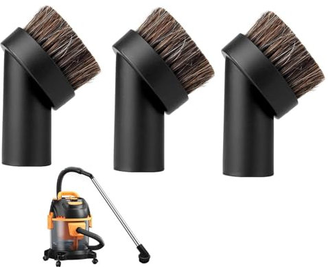 Shirene Henry Brush Head,3 Pcs Henry Brush Head,Horse Hair Round Brush,Brushes For Henry Hoover Attachments,32 mm Universal Replacement Round Horse Hair Dusting Suction Brush Head Accessories Tool