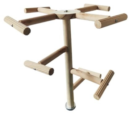 F Fityle Drehbarer Vogelspielplatz für Wellensittiche, Nymphensittiche, Kleine Sittiche