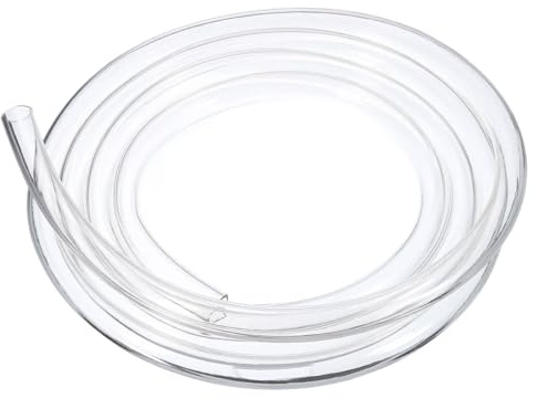 QUARKZMAN Tubo Flexible de PVC, 17mm de ID x 21mm de OD - 3 Metros de Largo Tubos de Agua de Vinilo Transparente, Tubería de Agua Plástico Ligero y Flexible para Tanque y Acuario