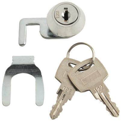 Aleación de zinc para cerradura de cajón de caja registradora, cerradura de leva con clip rápido, para codificación segura, para armarios de metal, cajas de vuelo, cajas de efectivo y cajones POS