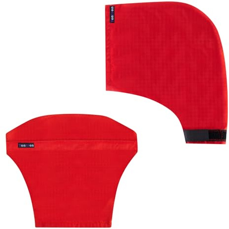 Tontron Protezione solare UV Paddling Pogies per Rafting, SUP e Stand Up Paddling (rosso)
