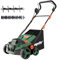 Mellif Ventola di raffreddamento a batteria, scarificatore elettrico per batteria Makita/Mellif, 18 V, larghezza di lavoro 38 cm, sacco di raccolta da 45 l, motore brushless, scarificatore 2 in 1 e