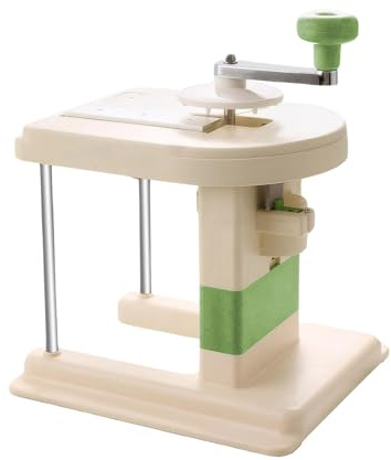 Taglia Puntarelle Grattugia per verdure manuale per cavolo: grattugia per cavolo rosso, affettatrice per cavolo tagliuzzato a manovella per uso domestico in cucina (Green, 20x20x15cm)