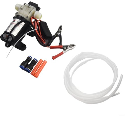 Moliuoly 12V Diaphragm Oil Pump High Power Self-Priming Electric Fuel Transfer Pump 45W Fast Oil Diesel Hydraulic Methanol Edible Oil Extraction 4L Min Pressure 0.8MPa For Vehicles Cars Trucks
