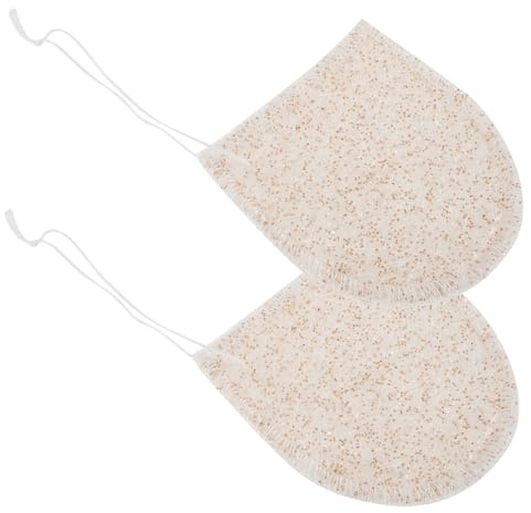 Healifty 2 Esponjas Faciales de para Limpieza Profunda y Eliminación de Cutículas, Guantes de Limpieza Beige Ideales para Lavado Facial Diario