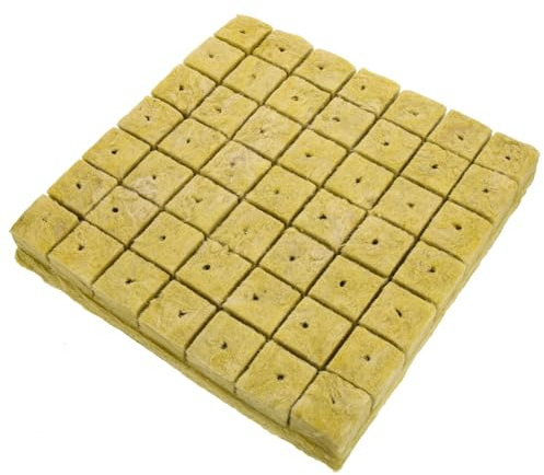 Yardenfun Blocs de Pépinière Hydroponiques 49 Pcs 40X40X40 MM Substrat de Culture Hors-Sol Absorbant Terreau de Jardin pour Semis de Fleurs et Légumes Fourniture de Jardinage Nutritive
