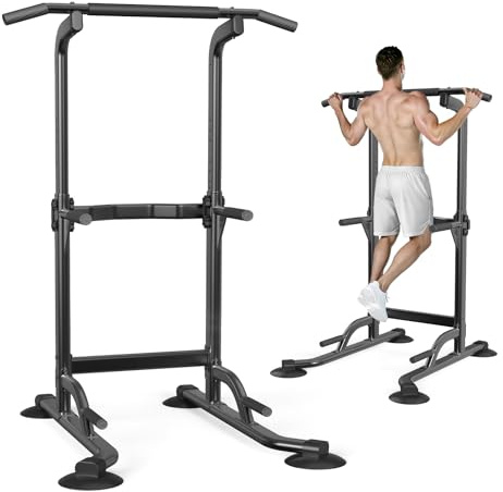 Dskeuzeew Power Tower Station de musculation multifonction avec barre de traction et chaise romaine Hauteur réglable