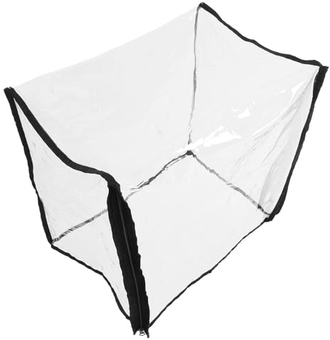 TOYANDONA Funda Transparente Cremallera para Mini Contenedor de Plantas, Cubierta de Invernadero Resistente Lluvia y Frío, Protección Térmica para Suculentas y Flores, 1 Pieza, Pvc Flexible