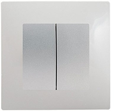 Double Va et Vient Silver Delta Viva + Plaque Gris