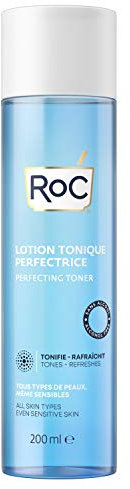 RoC - Toner Perfezionante - Detergente Viso - Sblocca i Pori - Tonico Senza Alcool - Tutti i tipi di Pelle - 200 ml