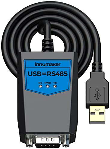 innomaker Convertisseur USB 2.0 vers RS485 Industriel, basé sur Puce FTDI, Protection ESD, Isolation Signal & Alimentation, Compatible Windows 11,10,8, XP, MacOS, Linux, Marque Industrielle Mondiale