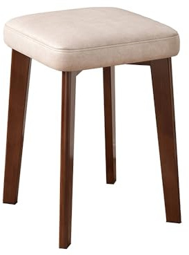 Hocker, hölzern Hocker, Ergonomischer, Hocker stapelbar gepolstert 45 x 31 x 31 cm aus hölzm, Bürohocker Arbeitshocker Hocker Geeignet für Küche, Wohnzimmer