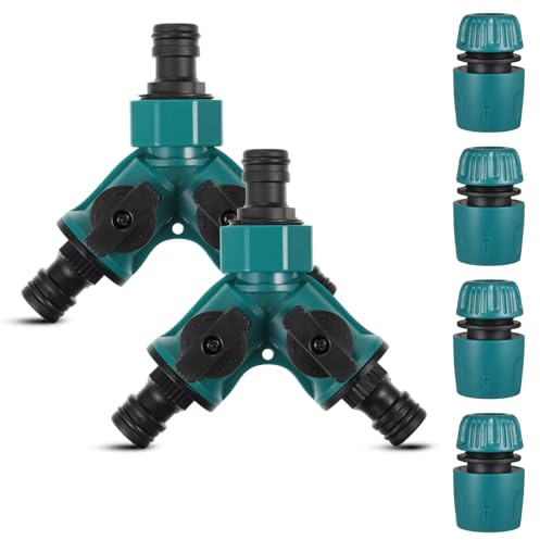 uinnossvc 2 Wege Schlauch Rohr Verteiler Gartenschlauch Wasserverteiler