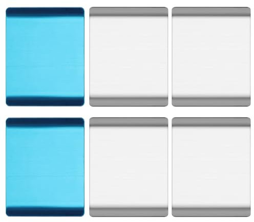 6pcs Under Cabinet Light Magnetic Strip, Replacement Magnetic Strips Lights Self Adhesive Magnet Sticky Stickers Tape for Cabinet Lights Parking Number Plate