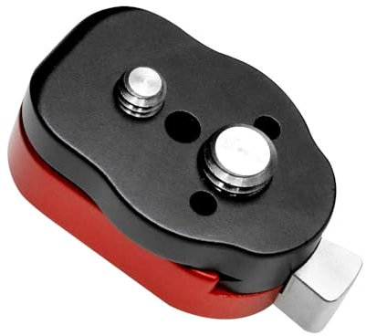 Alvin's Cables Mini kit de plaque à dégagement rapide avec vis 3/8 1/4 pour appareil photo, moniteur, trépied, stabilisateur, cardan, monopodes, bras magique, support de flash, système de plaque QR