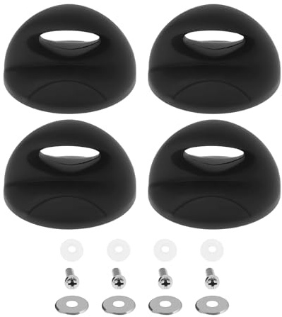 Briny River Lot de 4 boutons de rechange pour couvercles de casseroles M5 75 x 45 mm compatibles avec les mijoteuses, les casseroles et divers couvercles d'ustensiles de cuisine