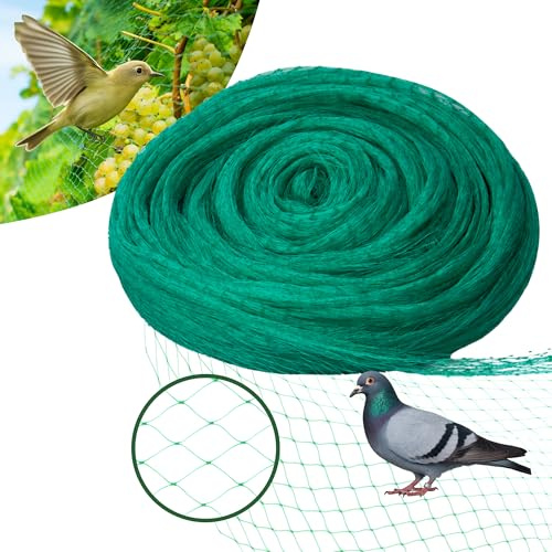Vogelschutznetz 4mx10m 18x18mm | Netz gegen Vögel für Obst & Gemüse | Gartennetz | Schutznetz von Pflanzen | Vogelnetz, Traubennetz, Beerennetz | Vogelschutz, Schutz vor Vögeln PE