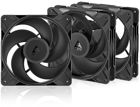 ARCTIC P14 Pro Reverse (3 St.) - 140 mm Premium Lüfter mit Reverse Airflow | PWM-Lüfter mit Y-Kabelsplitter, 400-2650 rpm, 0 rpm <5% PWM, Hydrodynamisches Gleitlager, 4-Pin