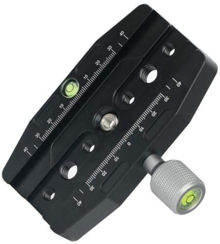 Fegtrtyoa Abrazadera de Liberación Rápida de Aluminio de 50 mm, 70 mm, 90 mm y 110 mm para Trípode con Rótula Esférica para Monopié de Cámara Arca- Standard.