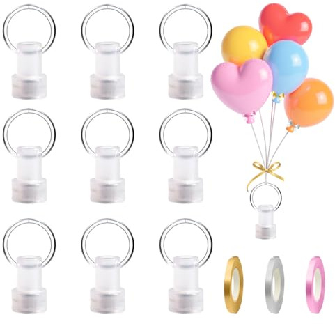ZhouWei 12 Piezas Pesas para Globos de Helio Reutilizable, Contiene 3 Cintas, Unidades de Pesos para Globos, Helio Paquete Pesas Resistente y Confiable, Perfecto Bodas y Celebraciones