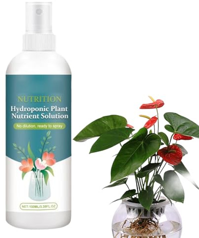 Soluzione Di Nutrienti Idroponici - Forniture Per Da 100ml - Fertilizzante per Piante da Appartamento,per Patio Prato Giardino Interno Verdure Frutta Fiori e di Coltivazione