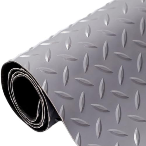 Tapis Garage Sol, Tapis de Stationnement, Rouleau de Revêtement de Sol Antidérapant en PVC de 2,5mm D'épaisseur for sous Voiture, Cuisine, Remorque, Porche, SUV, sous-Sol, Salle de Sport, Abri