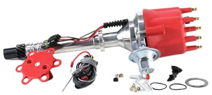 Distributore Distributore accensione Distributore adatto per GM Chevy 90° V6 200-262 (3,3 L 3,8 L 4,3 L) Pro Series Distributore pronto all'uso TAPPO ROSSO