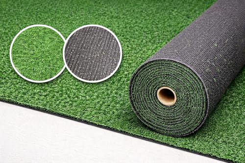 Erba Sintetica Made in Italy 7mm – Tappeto Prato Artificiale Drenante Antiscivolo per Terrazzo, Balcone, Giardino e Esterni – Facile da Posare – Vari Formati (1 x 3 metri)
